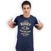 Authentisches Rugby Handbedrucktes T-Shirt Geburtstagsgeschenk