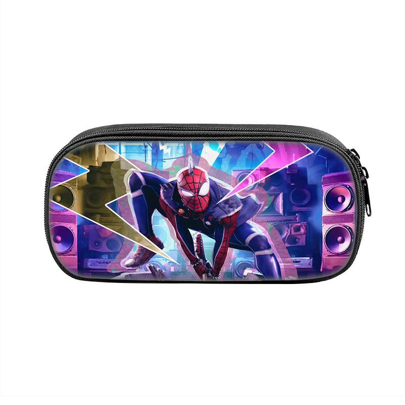 Spider Man Large Capacity Nylon Pencil Case For Students And Kids