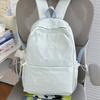 Schoolbag Japanese Ins Fresh Embroidery Backpack Female Large Capacity Junior High School Student School Bag Leisure Travel Commuter Backpack