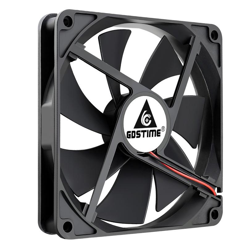 

1PCS Gdstime 14025 DC 5V 12V 24V 2Pin 140x140x25mm 140mm Ventilation Machine Cooling Fan 140MM Brushless PC Computer Case Fan USB 2 in 1 wire чёрный