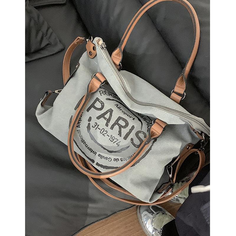 Casual Handbag, Fashionable Letter Tote Bag, Large-capacity Crossbody Bag