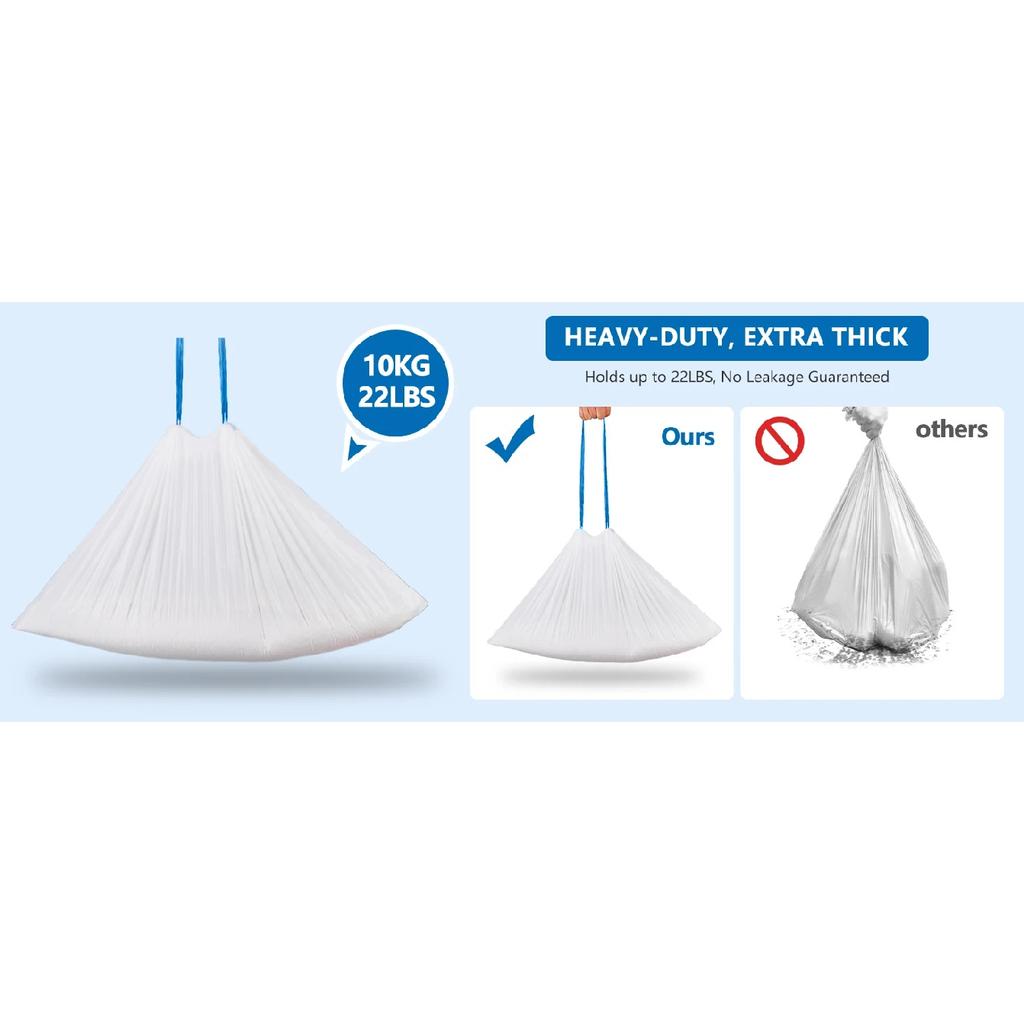5 Rolls Self Cleaning Cat Litter Box Liners 20 Counts Extra Thick for Automatic Cat Litter Box Robot with Drawstring Trash Bags