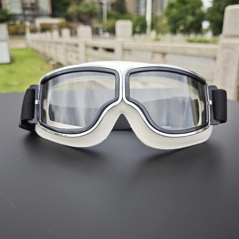 Motorcycle glasses, windproof riding helmet goggles, dustproof off-road motorcycle protective eyewear, Harley vintage sunglasses