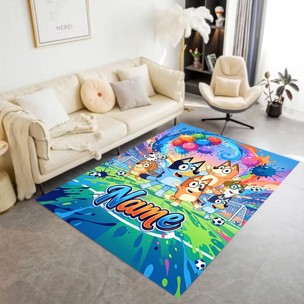Winter Sports Celebration Customize Your Name Floor Rug Office Rug Design for Decorate room Living Rooms Balcony Game Room Anti-slip Rug