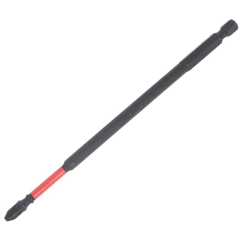 2/4Pcs 6Inches Pozidriv #2 Pz2 Impact Tough Screwdriver Power Bit Set, S2 Alloy Steel Screwdriver Bits Set