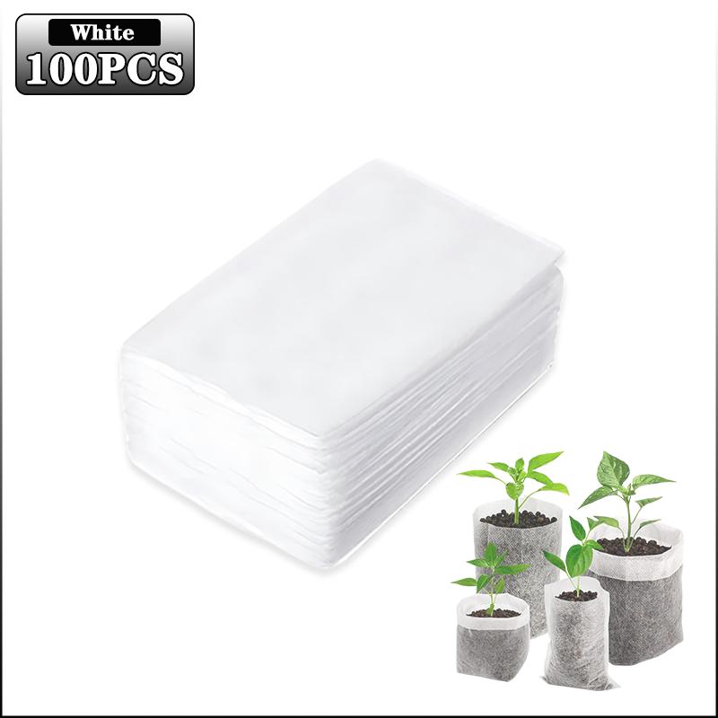 100-1000PCS Fabric Plant Seedling Bags for Vegetables Flowers Herbs and Plant Growth Eco Friendly Nursery Pots Gardening Bags