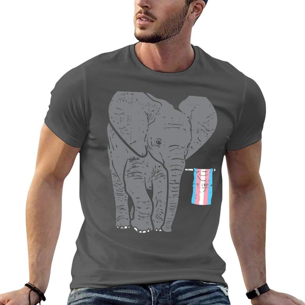 Elephant Transgender Flag Trans Pride Lgbt Animal Lover TShirt Holiday Lightweight TShirt