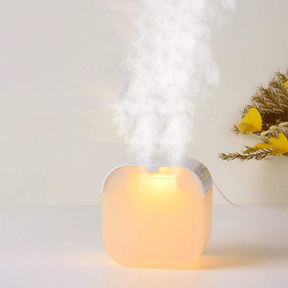 Double spray humidifier with water shortage automatic power-off touch sensing bedroom home use colorful light humidifier