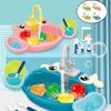 Sink Toys with Water Cleaning Accessories Electric Set for Toddlers