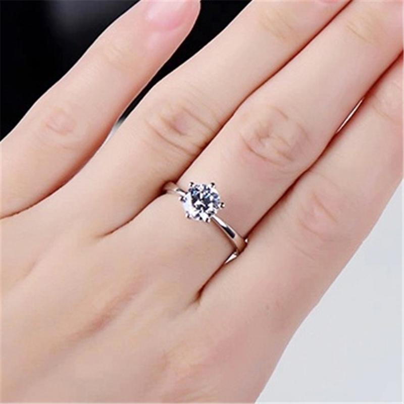 New Never Fade Luxury Original Rings For Women Engagement Gift Proposal Jewelry Bride Wedding Bands Allergy Free