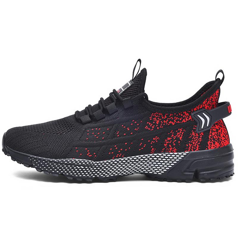 Men's casual four season outdoor breathable fashion comfortable sneakers light soft-sole speed running shoes racing sports shoes