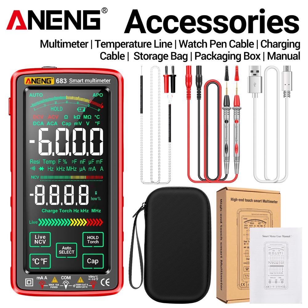 High-Precision Smart Rechargeable Digital Multimeter with Anti-Burn and Auto-Function Features