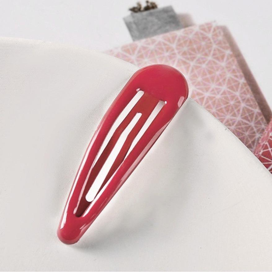 Korean Style Colorful Children's Hair Clips - Water Drop Candy Color BB Clips & Drip Oil Hairpins for Bangs