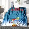 Christmas Grinch Presents Blanket Soft Throw Blanket For Home Bedroom Bed Sofa Travel Office Solid Christmas Blanket