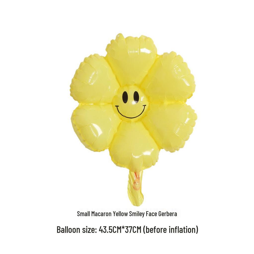 Smiley Sunflower & Daisy Balloon for Children's Party Décor