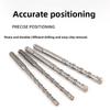 7pcs Upgraded Four Edged Drill Bit Professional Carpentry Tool For Glass Ceramic Concrete Brick Metal Drill Bit