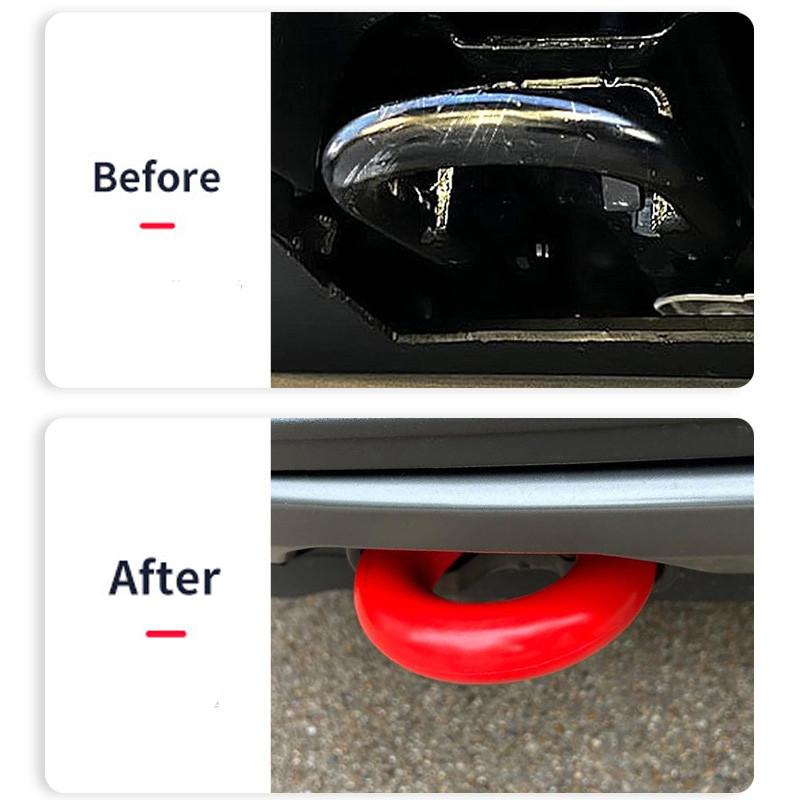 Trailer Tow Hooks Covers Silicone Truck Hitch Cover Protector for Ford F150 2004-2025 for Toyota Tundra 2017-2021