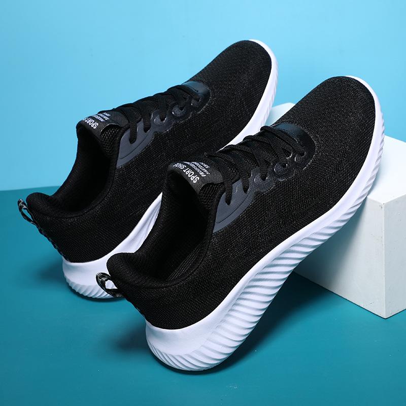 Quanzhou Sneaker Women's Outdoors Commute Casual Shoes Lightweight Thick Bottom Color Matching Breathable Comfortable Flyknit Mesh Shoes
