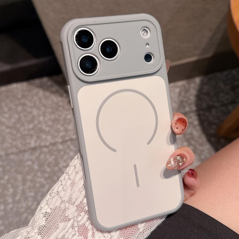Matte Shockproof Bumper Case for iPhone 17 Air 16 15 14 Plus Pro Max 11 Magnetic Wireless Charge Hybrid Armor Hard Cover