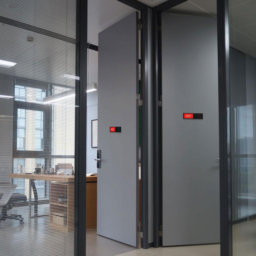 Semn de intrare/ieșire pentru ușă de birou Semn de birou pentru ușă Glisor magnetic pentru ușă pentru școală Acasă Hotel Spital Sala de conferințe