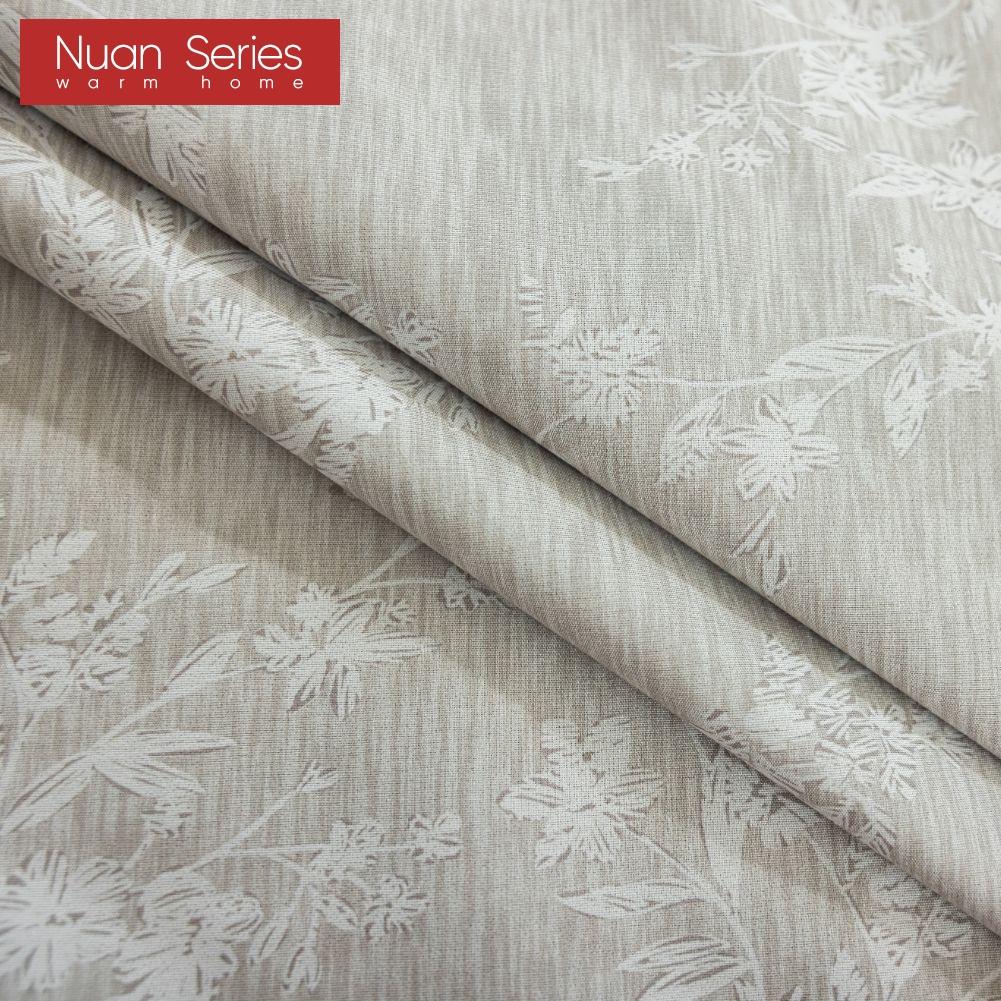 1PC Nuan Series Light Luxury Retro Solid-color Gray Fully Blackout Curtains for Bedroom Living Room Balcony Window for Home Decor