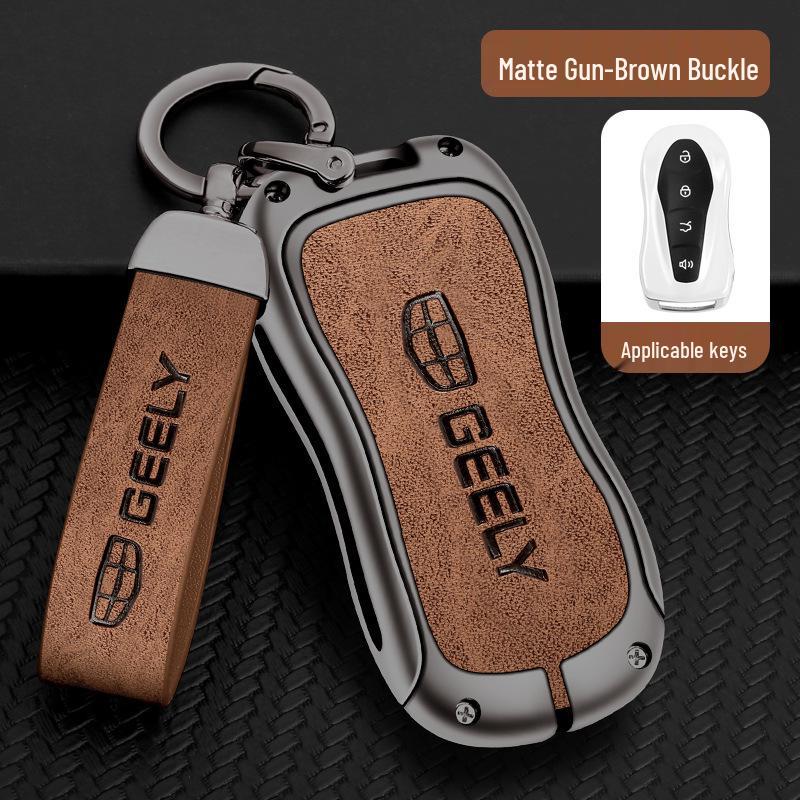 Geely Car Key Case for Xingyue S & Boyue Pro - Premium Metal Shell with Secure Buckle 