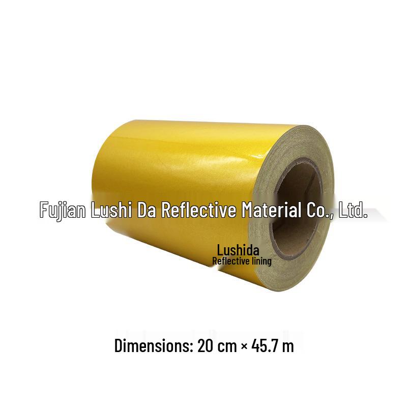 Reflective Yellow Warning Tape - Waterproof 5S Safety Sticker for Workshop