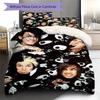 Pierce The Veil Rock Band Skull Print 3 Pieces Duvet Cover Set Music Fan Bedding Set Bedroom Home Decor Without Pillow Core Comforter