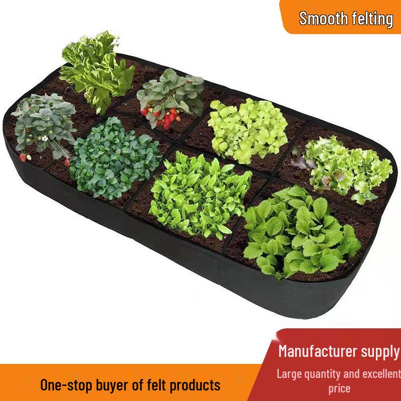 Felt Multi-Pocket Non-Woven Fabric Planting Bag for Vegetables and Flowers