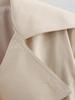 Chaqueta Gabardina Casual con Cinturón y Solapas Moda Femenina Euroamericana