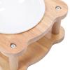 Wood Raised Cat Food Bowls Multifunctional 2 in 1 Automatic Cat Water Feeder and Food Bowl Set with Stand for Dog Pets