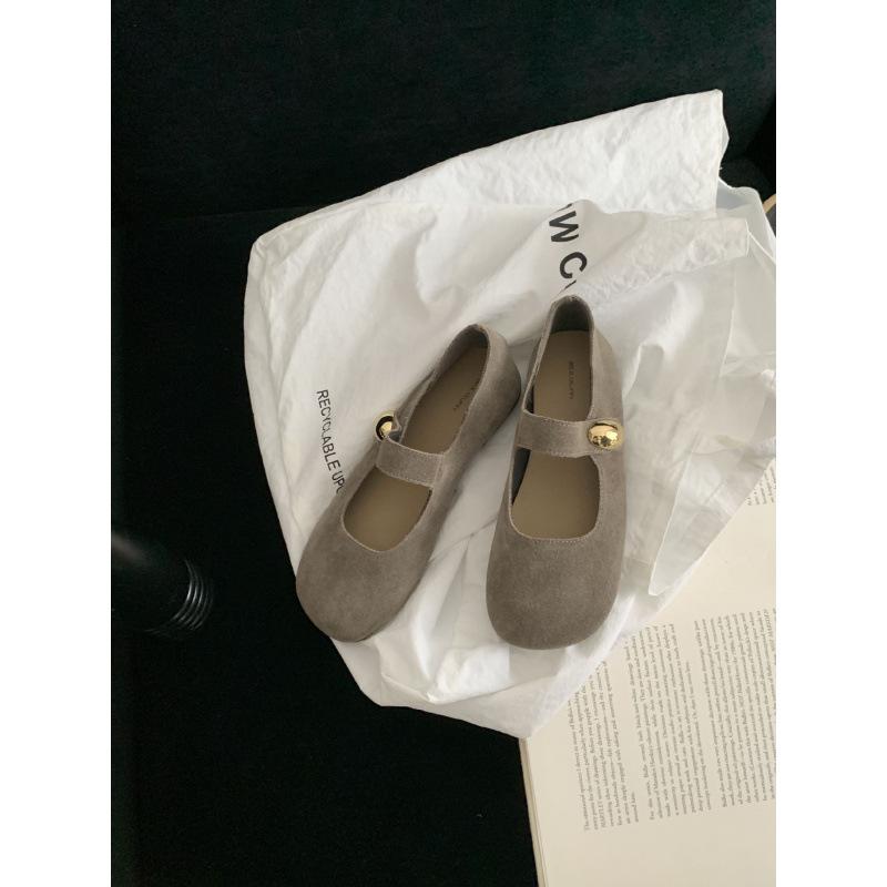 

Gentle evening breeze with skirt Mary Jane shoes women s 2025 autumn Doudou grandma ballet shoes single shoes 39