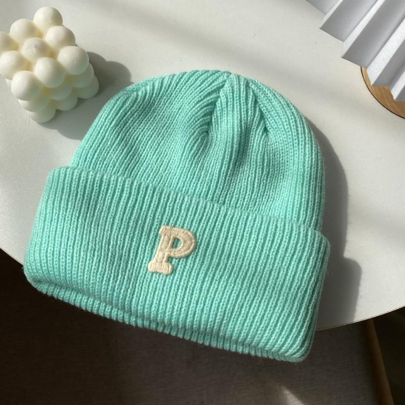 Versatile wool hat women's autumn and winter couple headband hat warm ear protection knitted cold hat men's tide