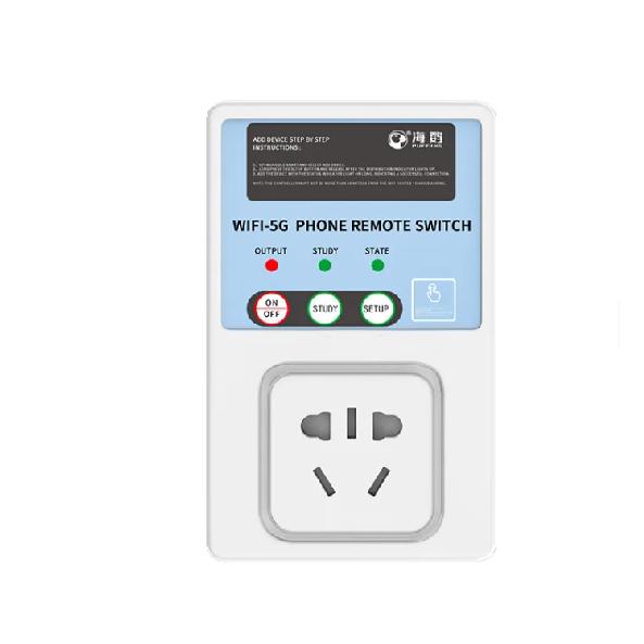 5G/2.4WIFI wireless remote control socket 220V power light socket 10A remote control switch for controlling lighting appliances