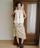 Auro Sandy Tie Skirt [ Olive ]
