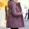 Winter Daunenjacke für Damen Übergröße Oberbekleidung Kapuzen Elegant Dick Warm Daunenmantel Frau Parkas