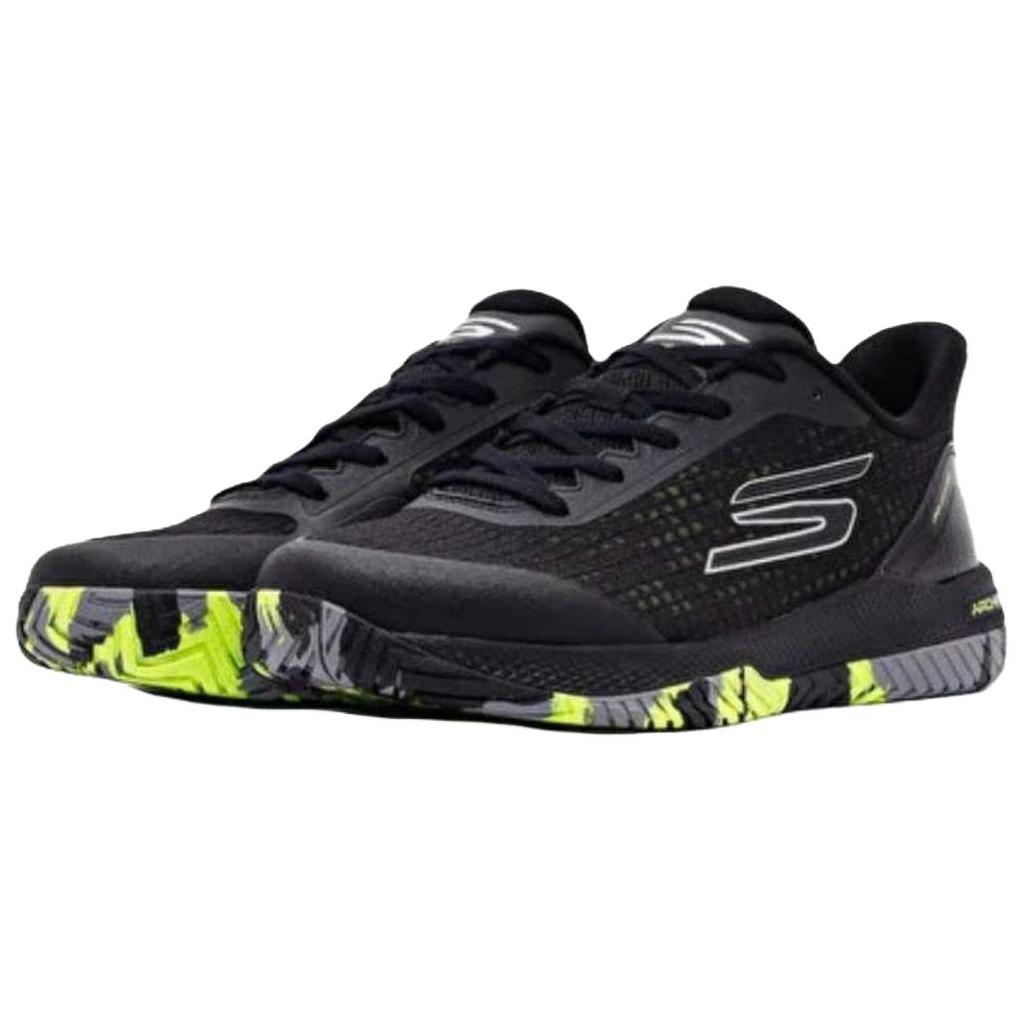 Skechers Go Pickleball Comfortable Soft Shock Absorbing Durable Low Top Training Shoes Men sneaker Black 246069C-BLK