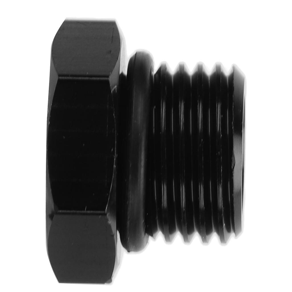 Block Off Plug Fitting Adapter Male Hex Steel Universal 4000PSI Black for VehicleAN6