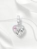Charms Plata Heart-Shaped Skull Luggage Case Beads Copper Plated Fit Copperoriginal Bracelet For Jewelry Making Diy Charm