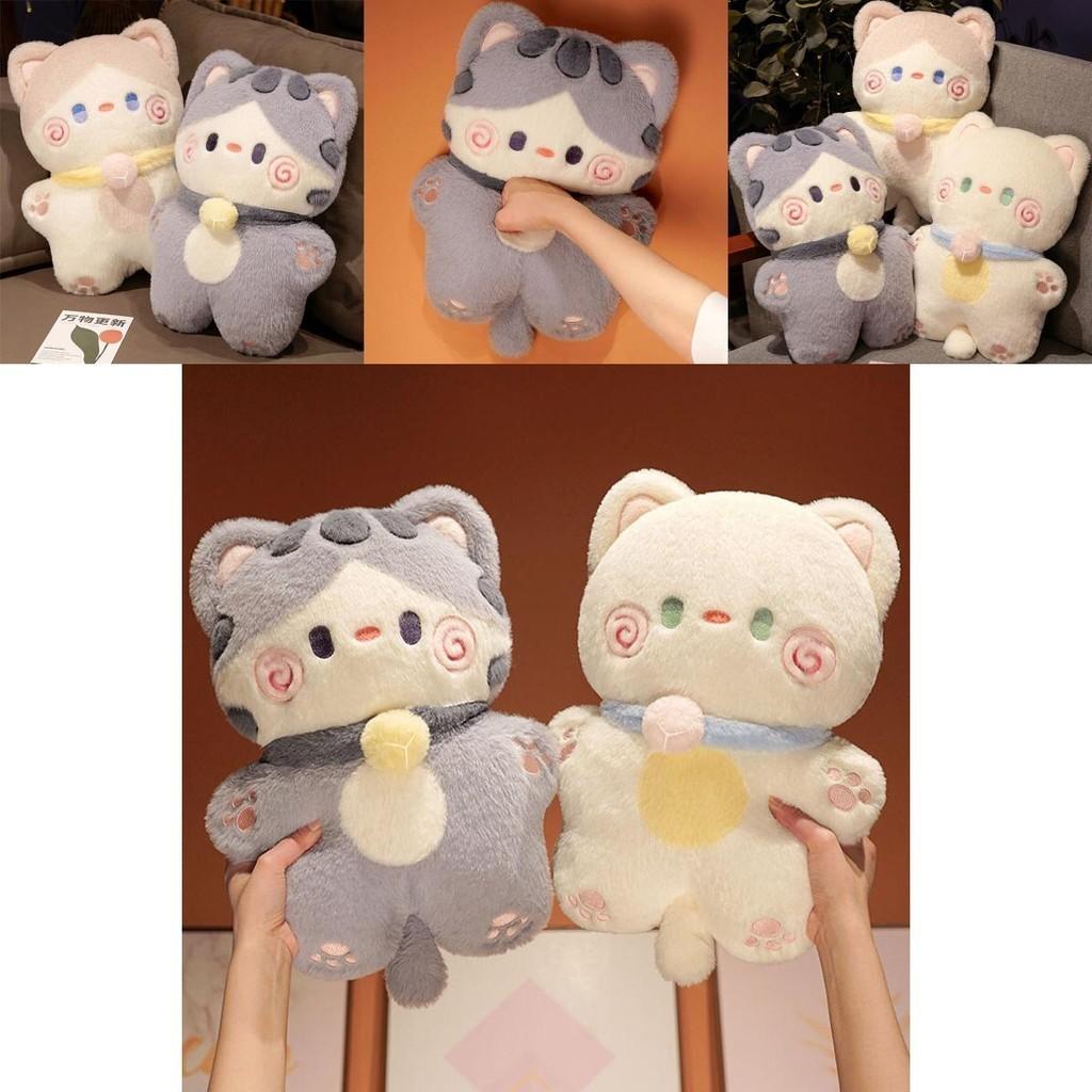 Adorable Standing Plush Cat Toy With Pp Cotton Filling Perfect For Decor And Cuddles