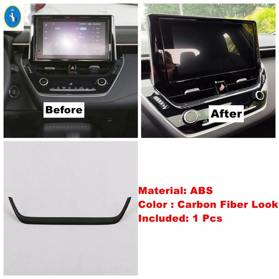 

For Toyota Corolla Cross - 2024 ABS Carbon Fiber Gear Head / Lift Button Light / Control Decor Panel Accessories Cover Trim Model H