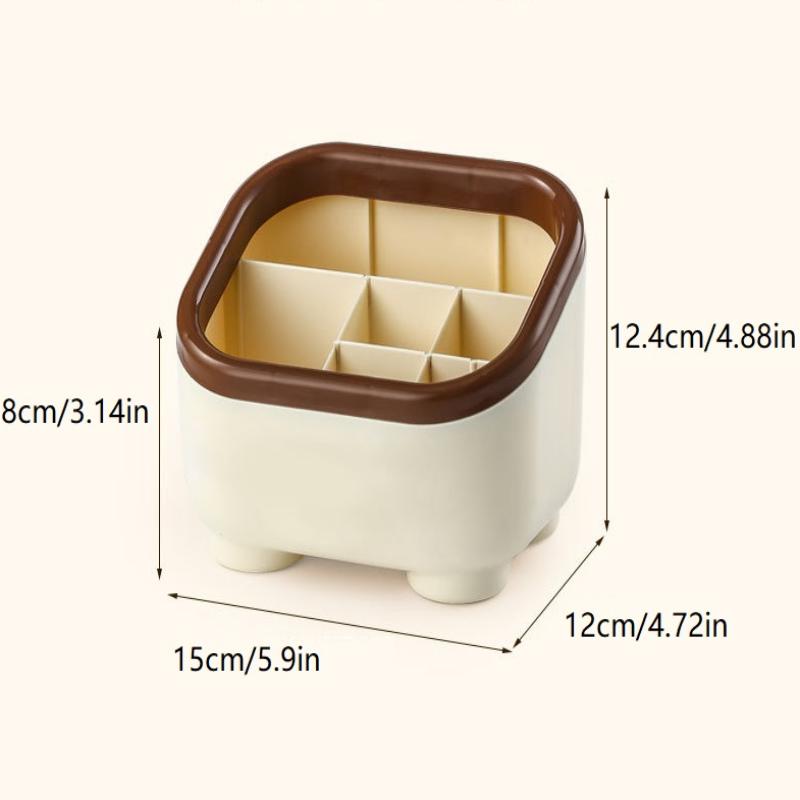 Creative Cartoon Desktop Storage Box Multi Functional Dustproof Space Saving For Student Desk Office