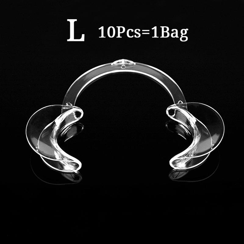 10 ks Zubní otvírač úst C tvar Autoklávovatelný Odolný Dezinfekce Jednorázový Intraorální Otvírač tváří a rtů Zubní nástroj