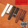 17mm 19mm Äkta Läder Klockarmband för Swatch YCS YAS YGS Armband Spänne Armband Män Sport Vattentätt Klockarmband