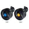 12/24V Car Cooling Fan Single Head Air Circulator Fan Sucker Electric Car Circulator Mini Car Fan Cooler for Auto Truck Off-Road