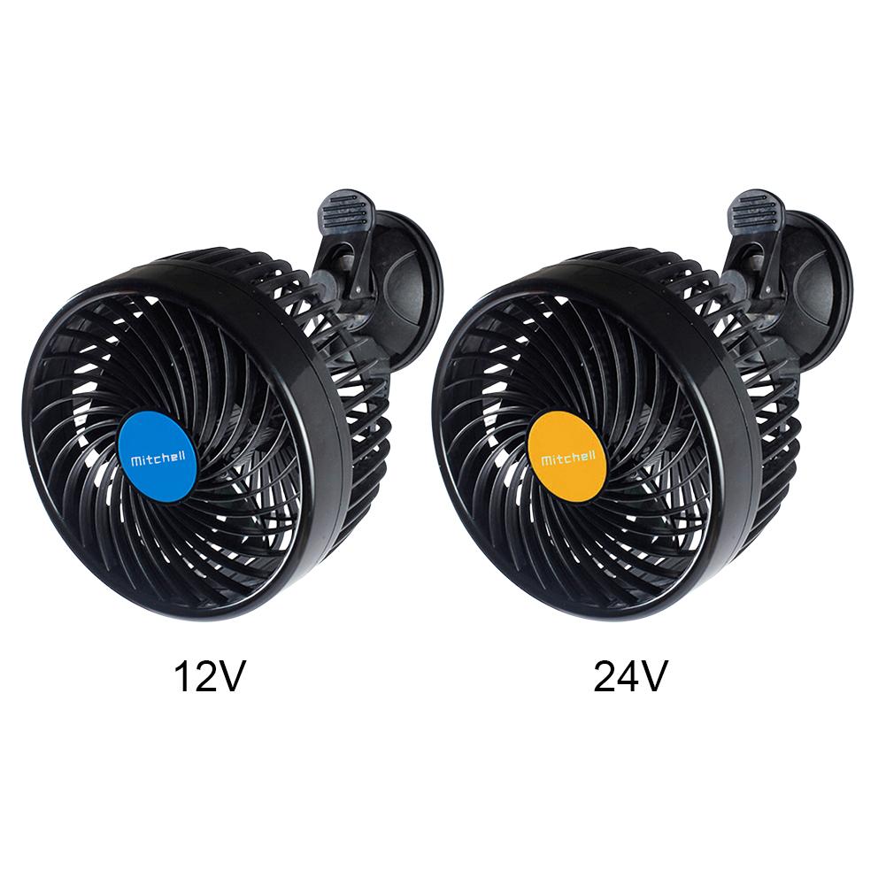 12/24V Car Cooling Fan Single Head Air Circulator Fan Sucker Electric Car Circulator Mini Car Fan Cooler for Auto Truck Off-Road