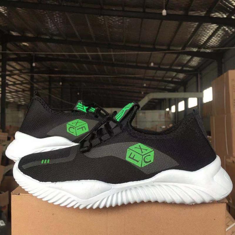 New men's casual shoes breathable sports running shoes soft sole comfortable lightweight flying woven shoes