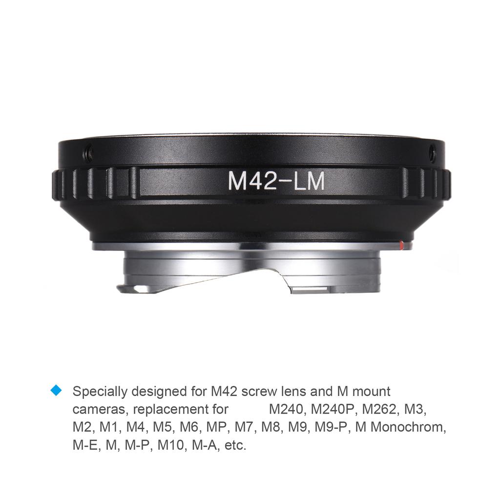 M42  LM Camera Lens Adapter Ring Replacement for M42 Screw Mount Lens to  Camera M240 M240P M262 M3 M2 M1 M4 M5 M6 MP
