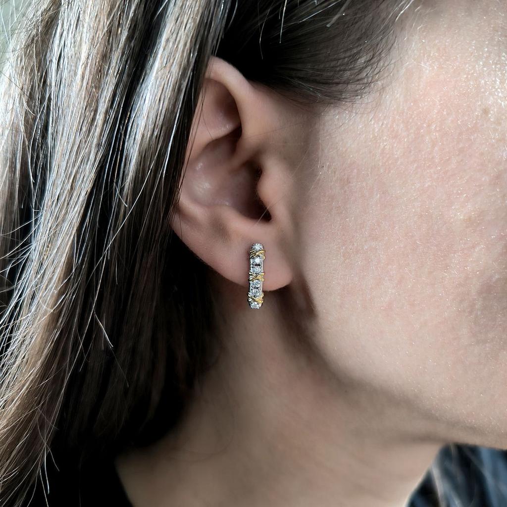 Øredobber i sølv med cubic zirkon (2160175)