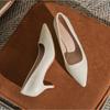 Escarpins Femmes Automne Été Bouche Peu Profonde Talon Aiguille Escarpins à Talon Haut Femmes Nouveau Cuir Commuter Travail Chaussures Simples